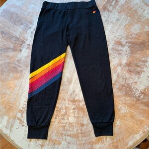AVIATOR NATION CROSS STRIPE SWEATPANTS Medium